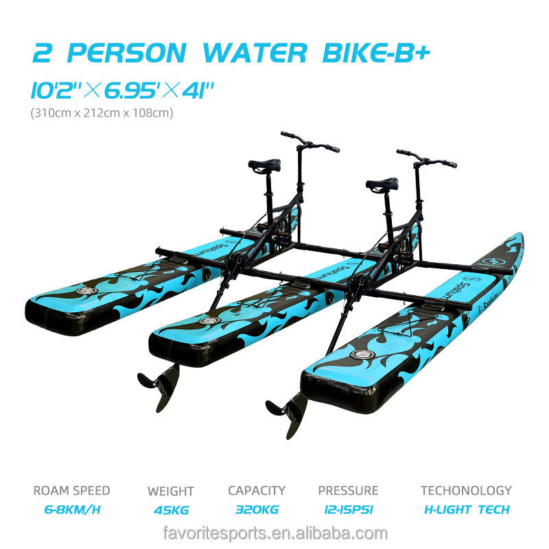 Favorite The latest inflatable water inflatable bike pedal boat bicycle for sale