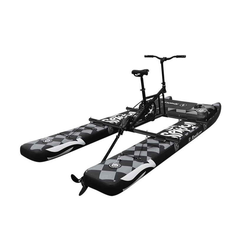 Favorite 2024 New arrival inflatable floating bicycle water bike pedal boats for sale