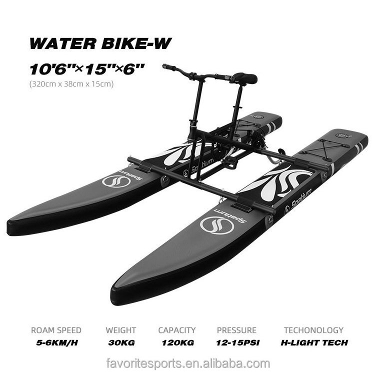 Favorite 2024 Stock New collection water sports equipment inflatable play water cycle games floating sea bike for sale