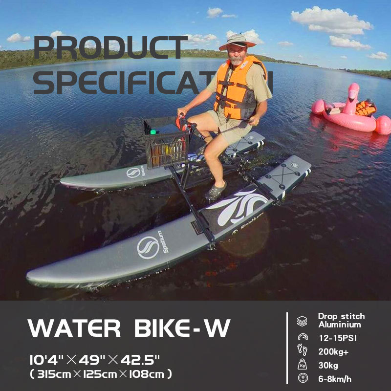 Favorite 2024 New Trendy Inflatable water boat sea hydrofoil bike cycle pedal boats for sale