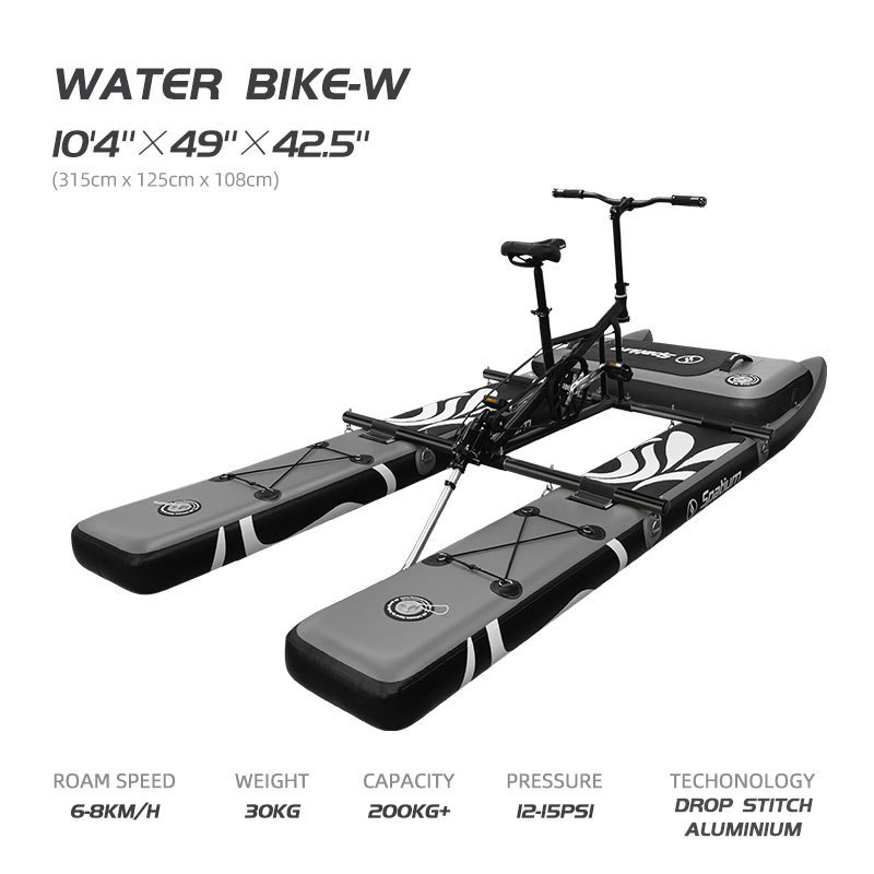 Favorite 2024 New Trendy Inflatable water boat sea hydrofoil bike cycle pedal boats for sale