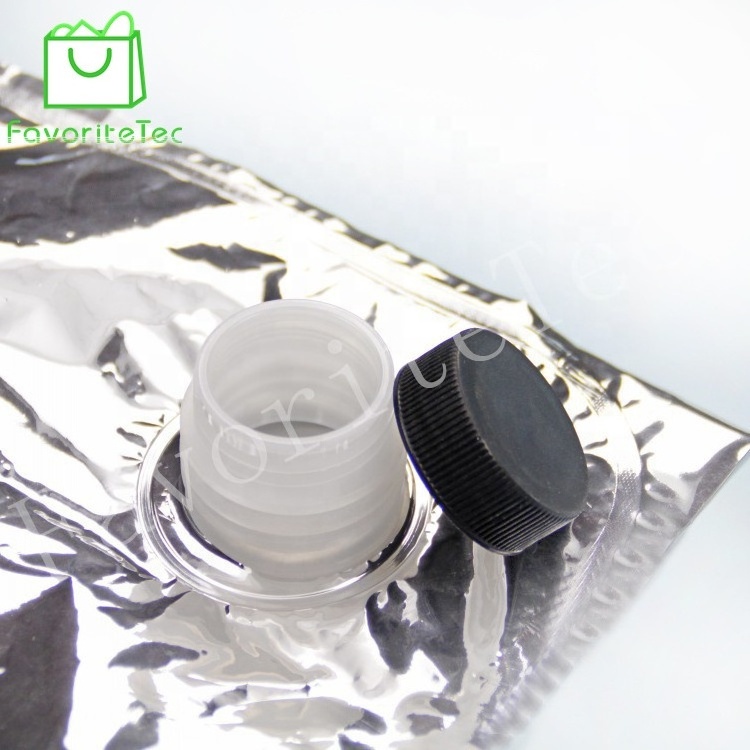 Aluminum Foil Valve Bag In Box For Liquid Wine Oil Water Juice Detergent With Tap Valve