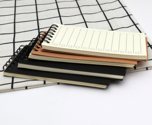 Small MOQ Recycled Kraft Pocket Size Mini Notepad Hand Notebook Spiral Notepad