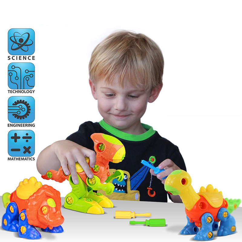 Dinosaur Toys, Take Apart Fun, Construction Engineering Building Play Set For Boys Girls Toddlers, Best Toy Gift Kids