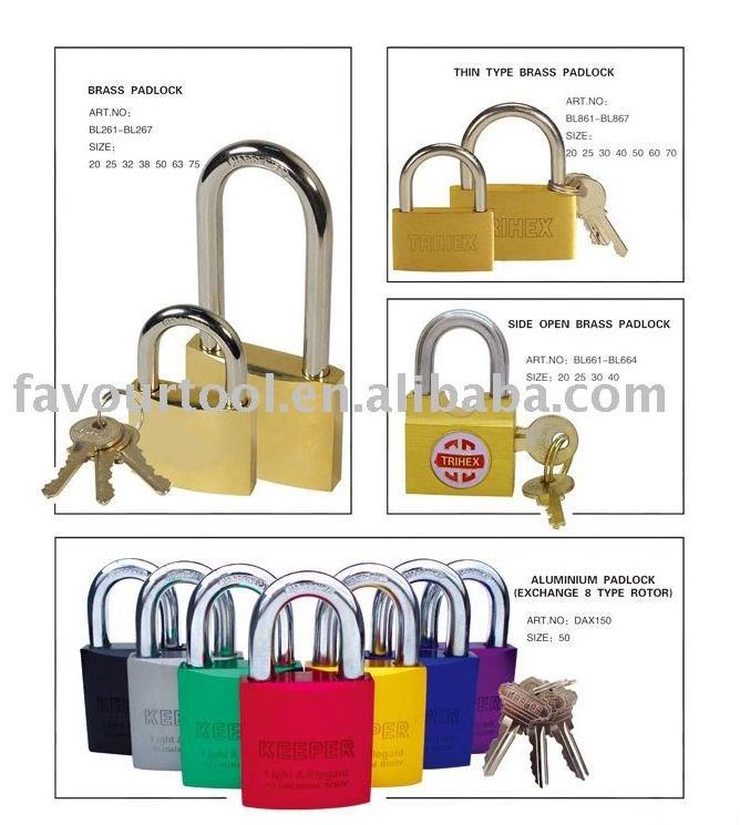 Copper padlock of high security padlock