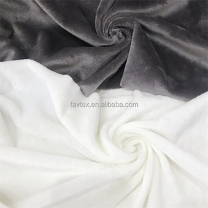 100% Polyester Wide Width 160gsm Minky Boa Velour  Fabric