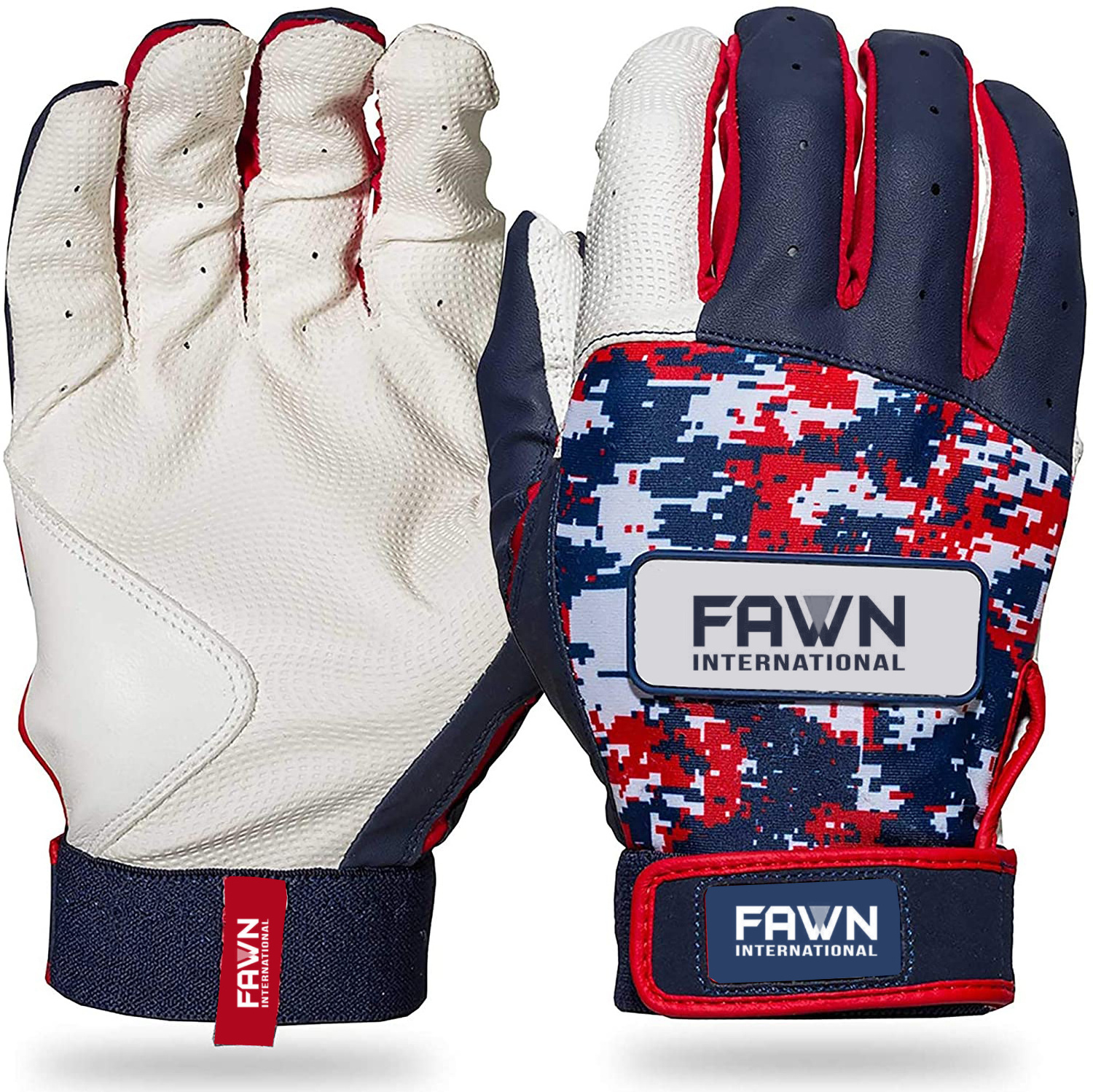 Fawn International fully customized Baseball Batting Gloves for Adult Boys Girls Youth Pro Softball Gloves