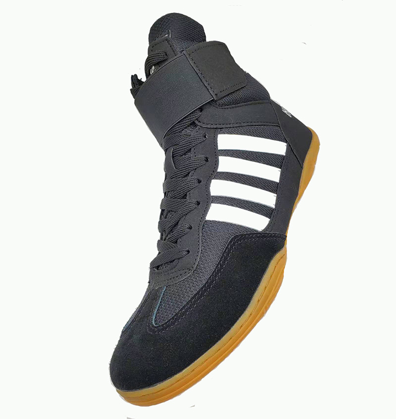 Hot Sale Factory Made Professional Custom Breathable Boxing Shoes High-top Wrestling shoes