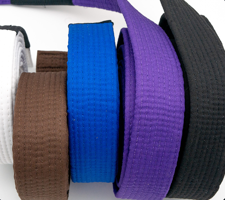 High quality soft pearl weave jiujitsu belt bjj custom belt