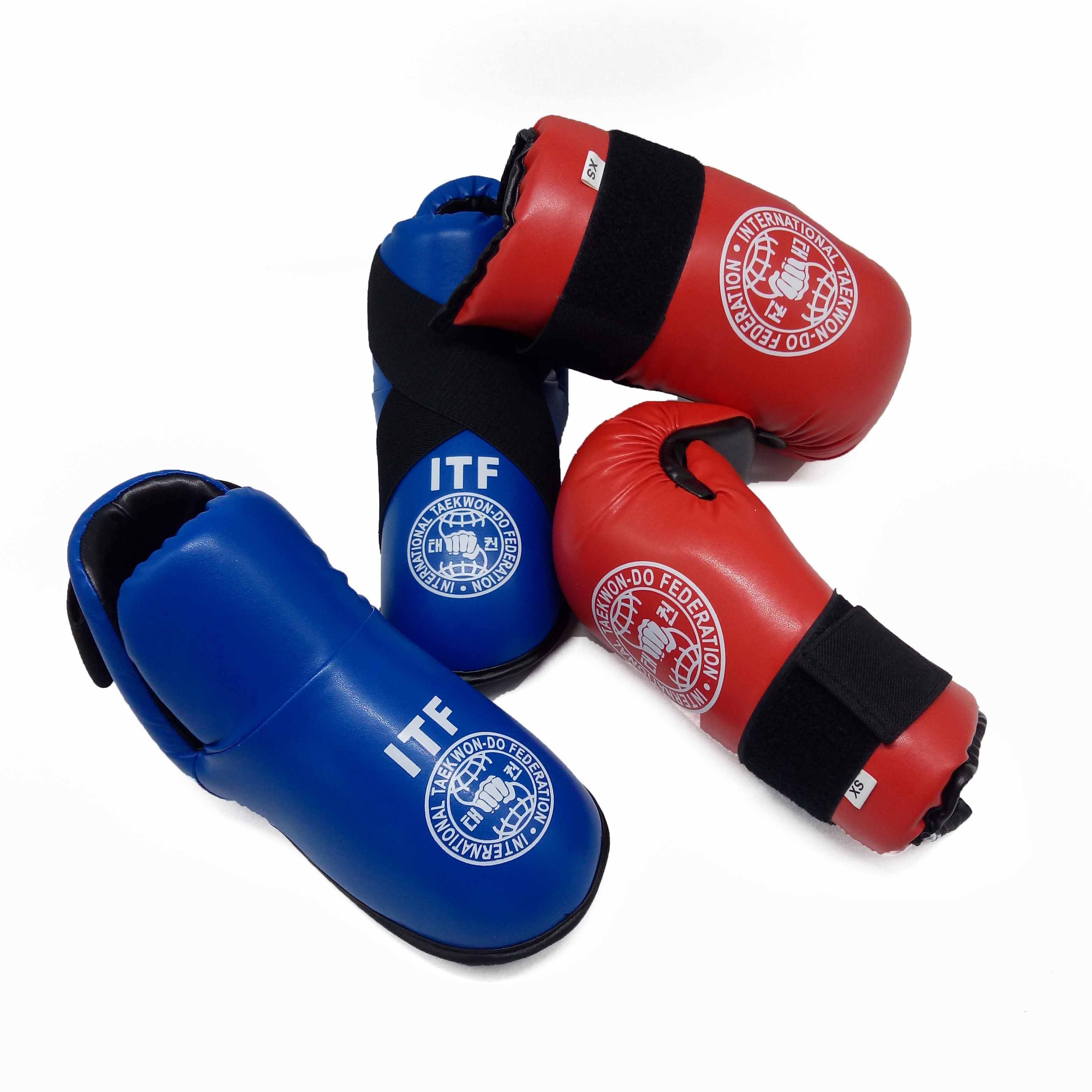 Taekwondo foot guards itf taekwondo sparring gear