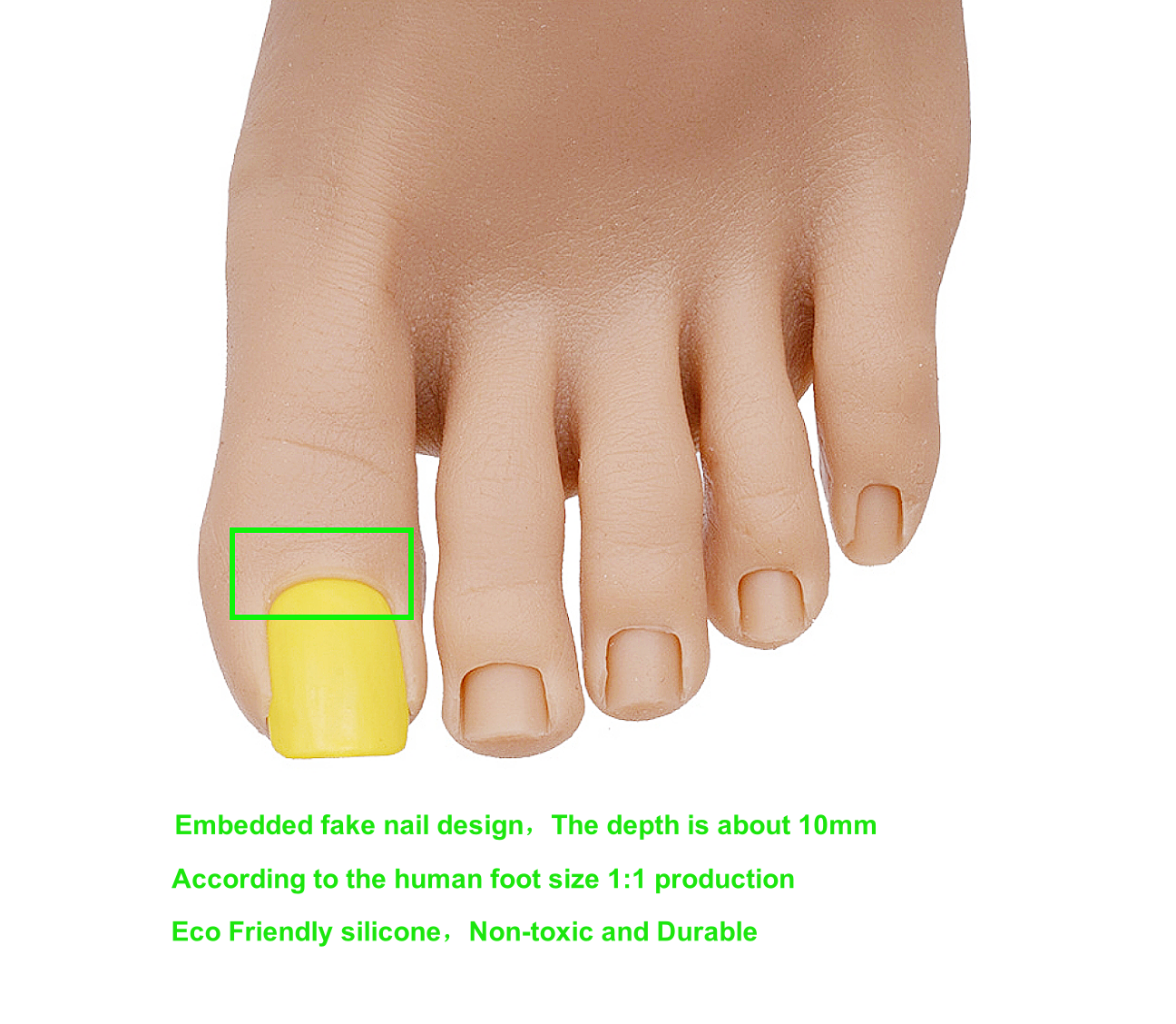 Professional Nail Academy DIY Training Toenail Practice Fake Silicone Foot Mannequin Feet For Acrylic Nail With Stand Holder