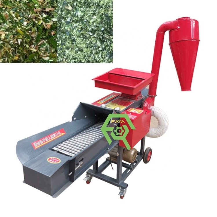 Wet and dry grass straw chaff crushing kneading machine chaff cutter for farm pellet machine