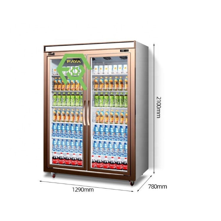 Vertical Display Refrigerator fresh-keeping freezer chiller cooler  for Convenience Store supermarket