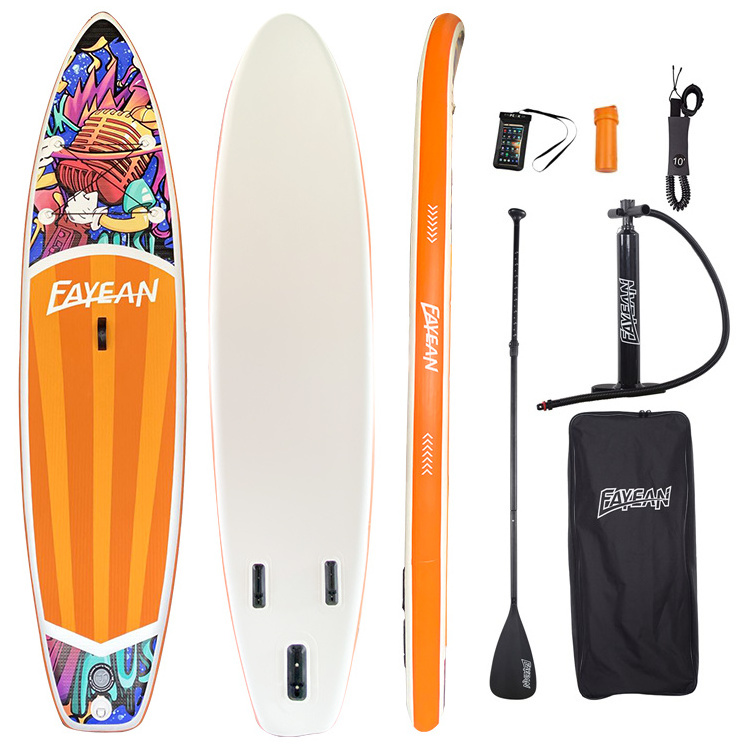 fayean factory price paddle sup electric surfboard paddle board with fins and accessories