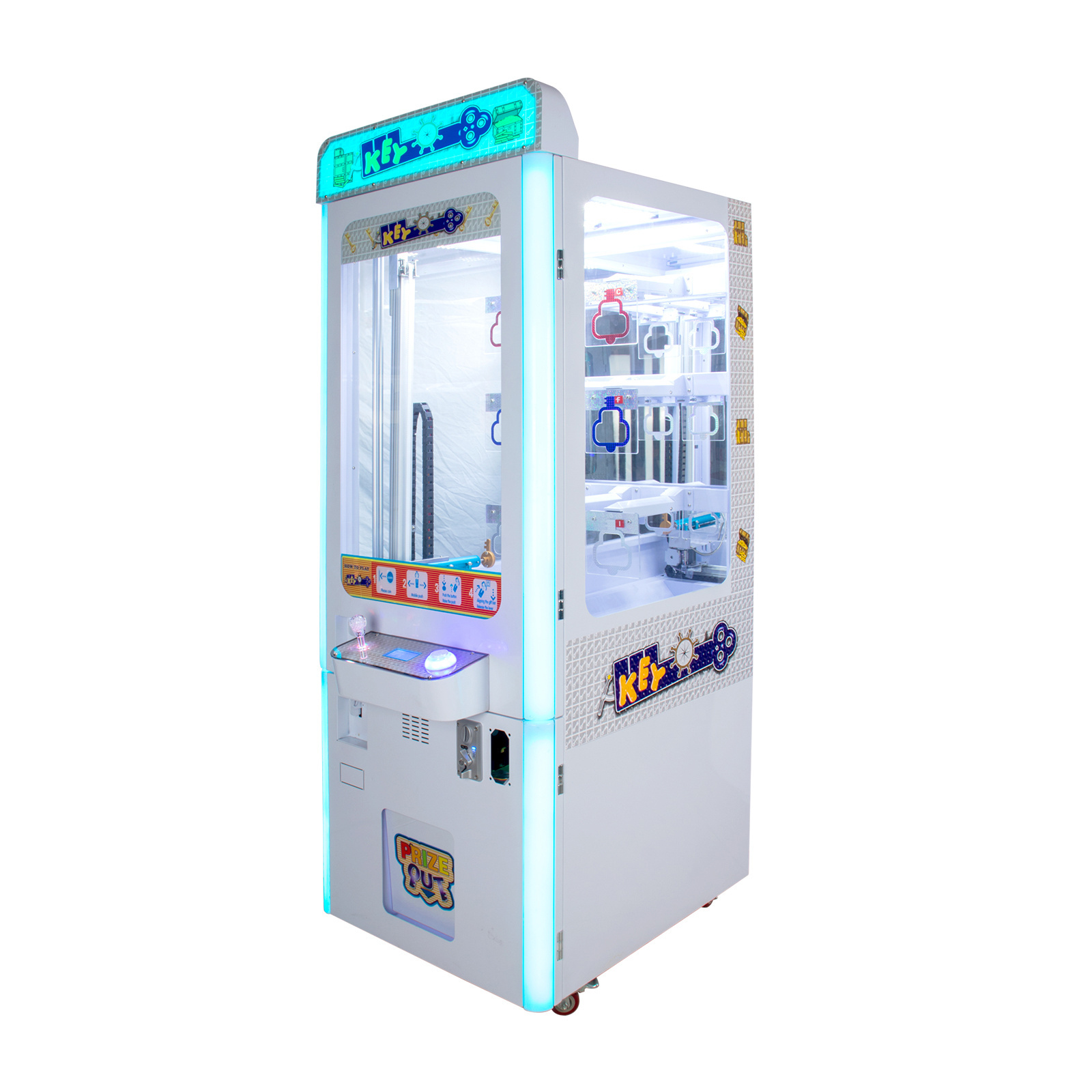 Sneaker Store 9 Holes Shoe Catcher Vending Machine Key Master Arcade Game Machines With Bill Acceptor