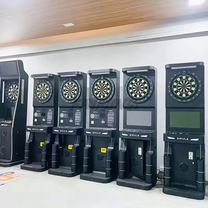 Indoor Sport Arcade Darts Coin Operated Game Standing Dart Board Indoor Public Playground Video Version Dart Machine