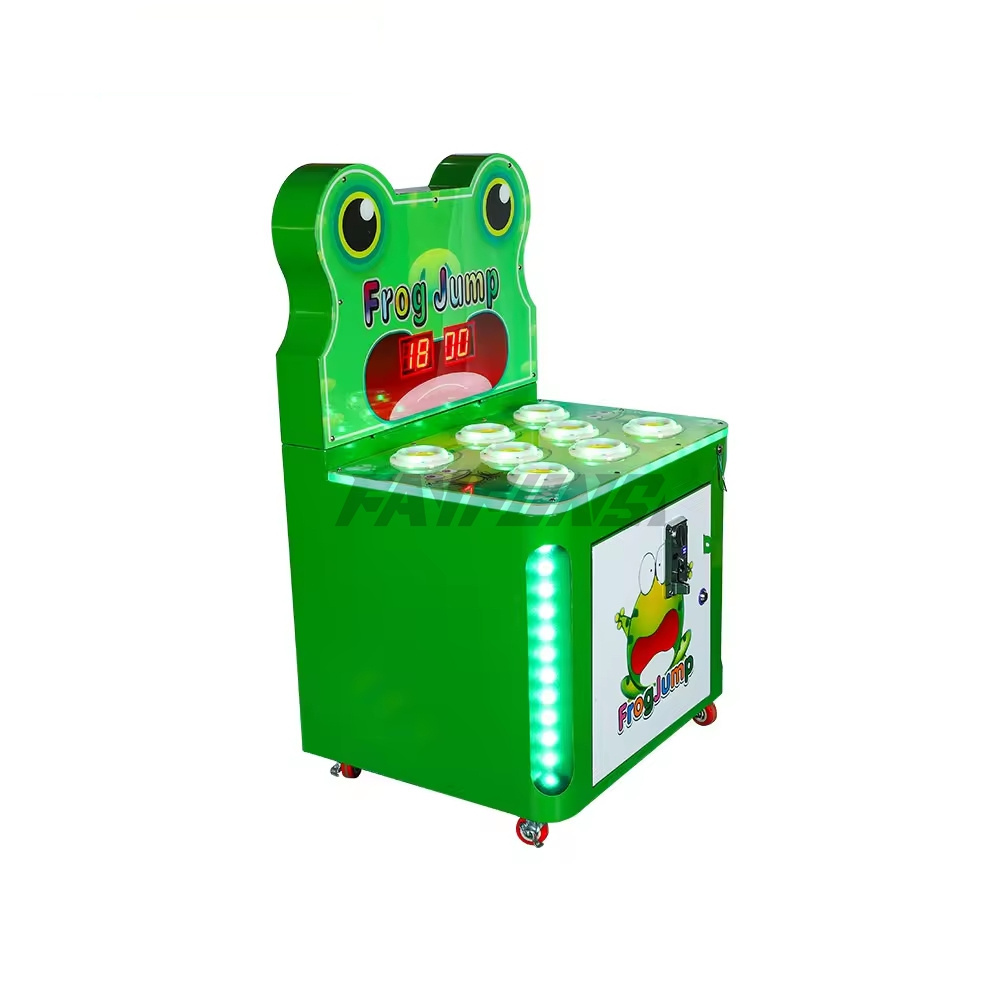 High Quality Wholesale Coin Operated Crazy Frog Hitting Kids Arcade Machines Whack-A-Mole Arcade Hammer Game Machine