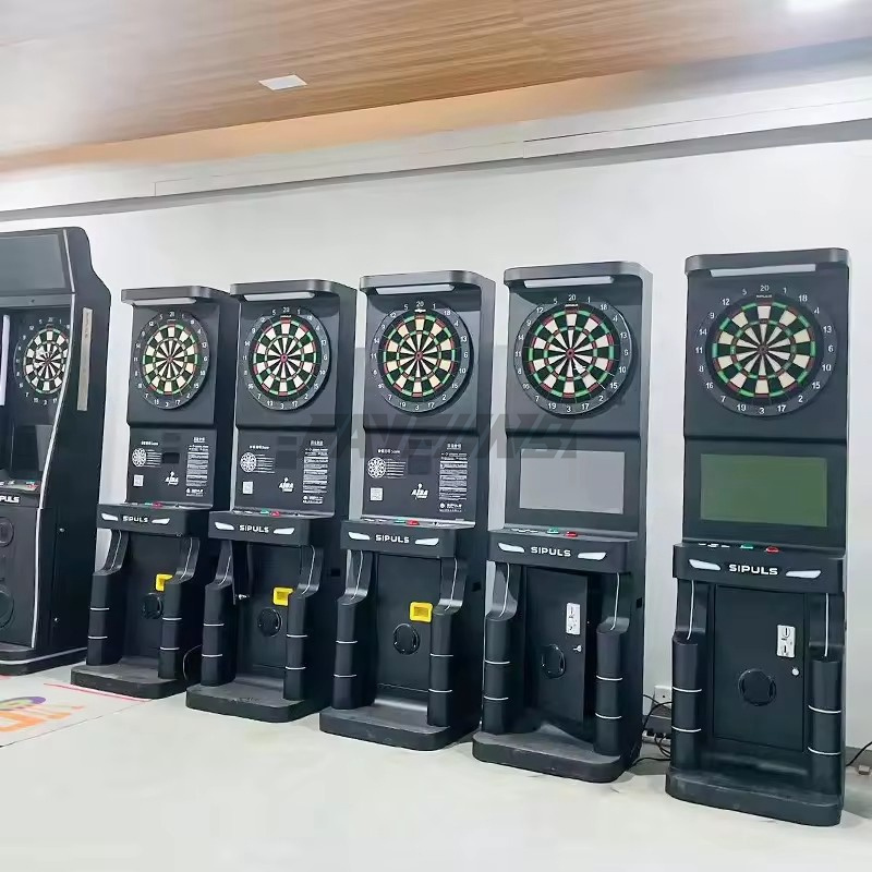 Indoor Sport Arcade Darts Coin Operated Game Standing Dart Board Indoor Public Playground Video Version Dart Machine