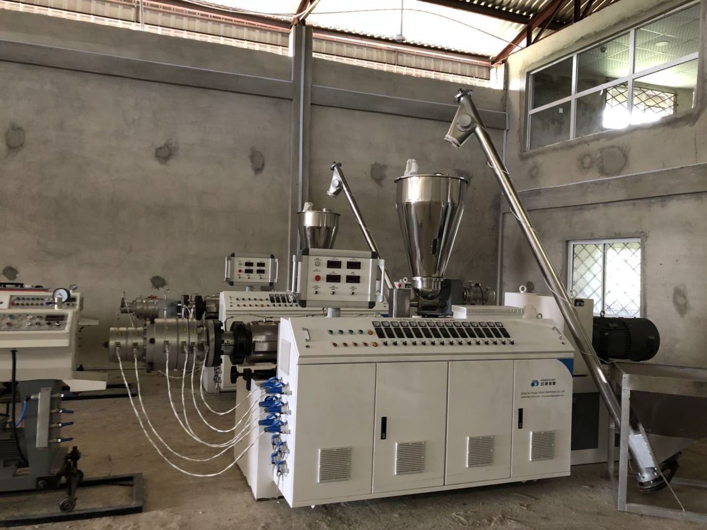 PVC PPR PEHD plastic extruder twin screw extruder plastic pipe making machine