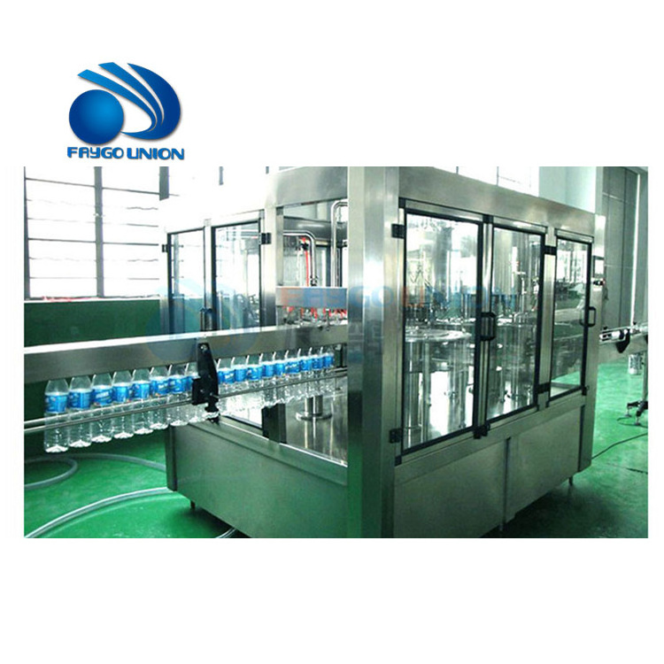 Faygo Union machinery industry equipment produce filling capping and labeling machine and cup filling and sealing machine