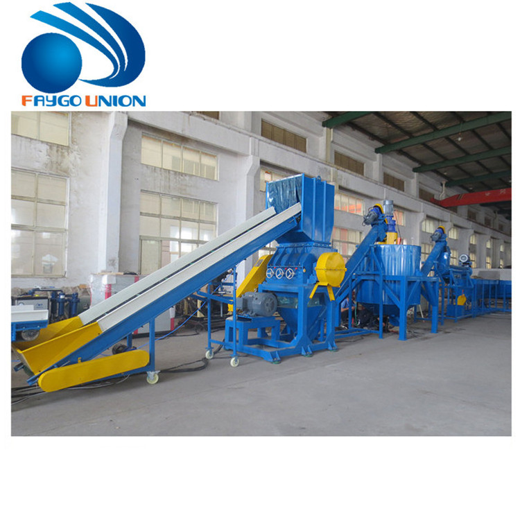 Faygo Union Waste Bottles Pet Plastic Recycling Machine/waste Plastic Crushing& washing&drying Line