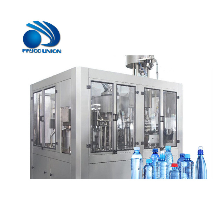 Faygo Union machinery industry equipment produce filling capping and labeling machine and cup filling and sealing machine