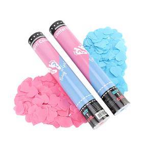 Wedding Party Decoration Hand Held Rotary Type Pleasantly Surprised Confetti Cannon