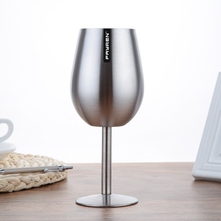 High QualityStainless Steel Plated Red Wine Glasses Goblet Wine Goblet Whiskey Wine Glass For Home Hotel Restaurant Bar