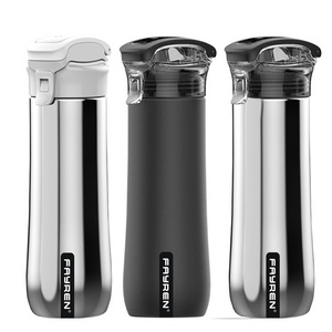 China Fayren Drink Hip Flasks With Lid Classic Water Bottle Double Wall Stainless Steel Vacuum Insulated Thermoses For Presents