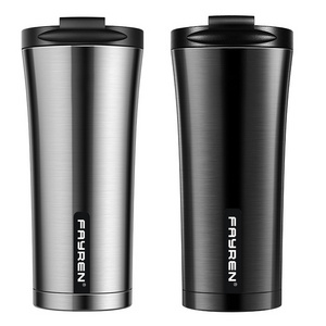 Eco Friendly Plastic Steel Tumbler Car Custom Travel Matte Black Coffee Mug