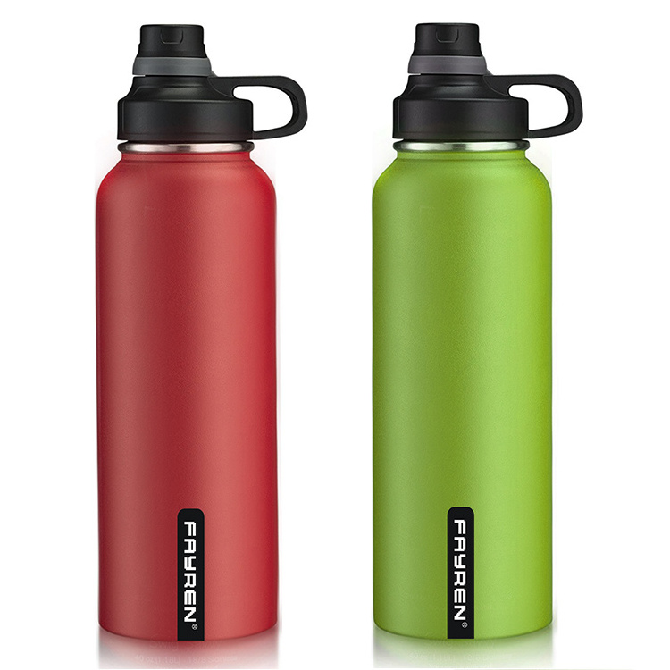 Fayren drink thermal metal sport sealed vacuum insulated 18 8 stainless steel water bottle