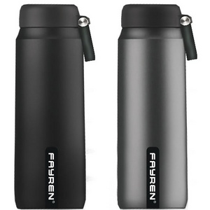 fayren 2019 new Stainless Steel Double-Walled Vacuum Insulated  Leak-Proof Water Bottle with rubber handle