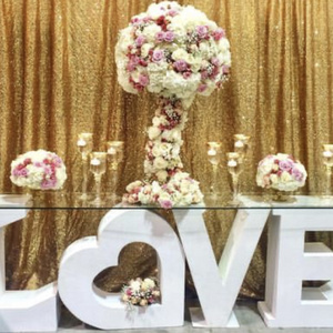 luxury LOVE Letter Table for Wedding Stage Decoration