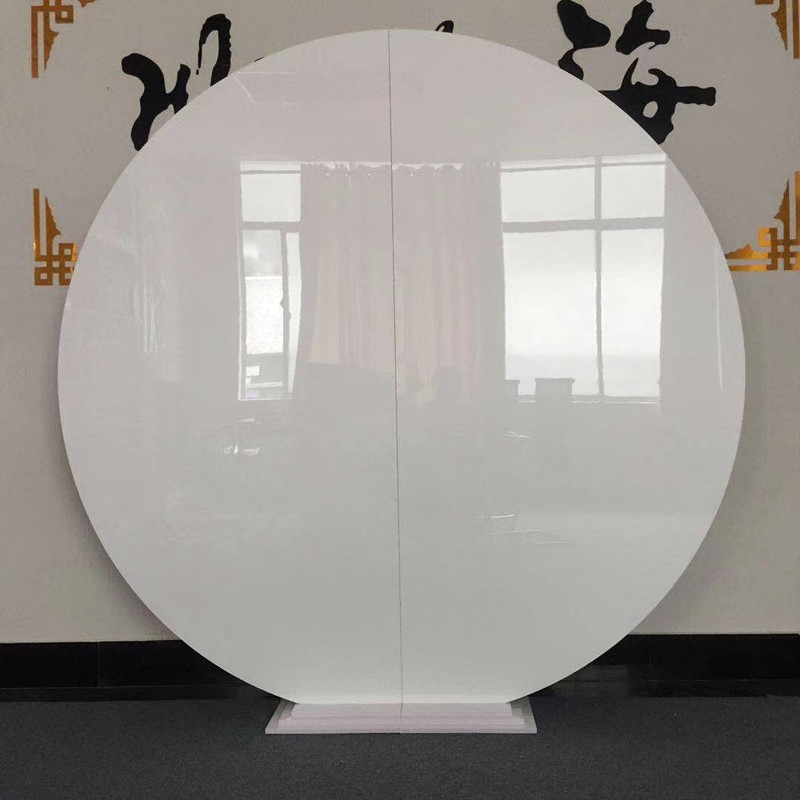 Wedding Furniture Acrylic Round Design Gold Mirror Backdrops Decoration for Wedding/Party/Events