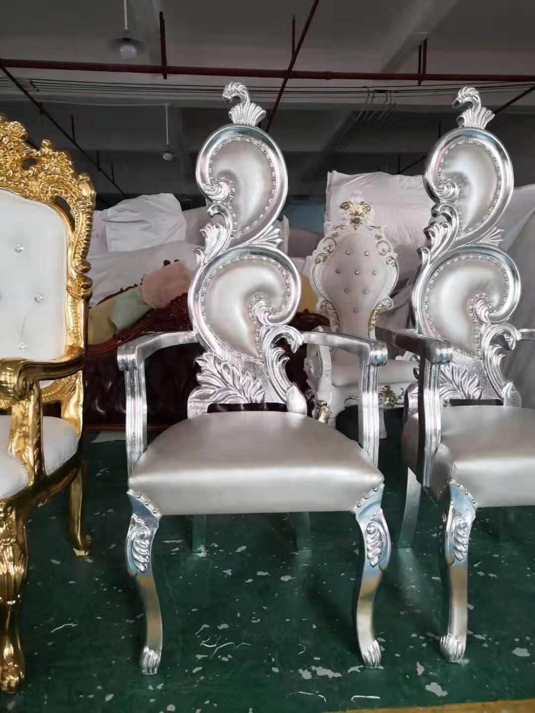 Hot Selling Wholesale High Back Queen Cheap King Throne Chair for Rental Wedding Party