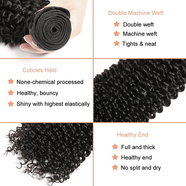 Wholesale Remy 100% Unprocessed Virgin Human Hair Vendor 12a Water Wave Bulk Hair Weft 10a Curl Kinky Curly Bundles With Closure