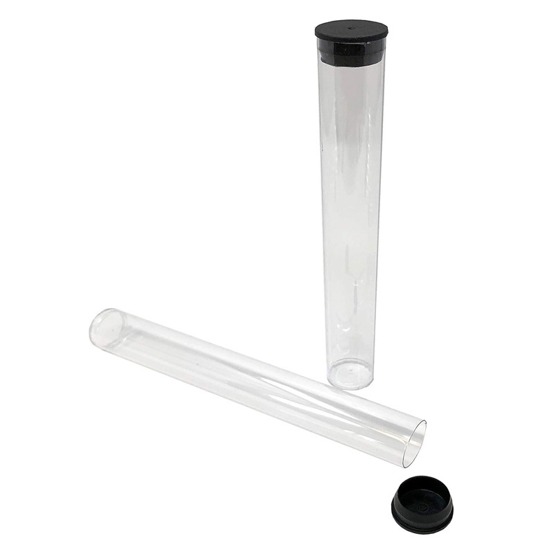 Wholesale Transparent Cigar Packing Tube Sealed Bottom Plastic Cigar Tube Clear Storage Tube For Cigar