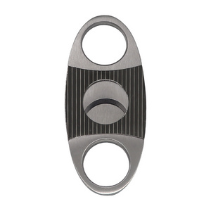 China Suppliers Smoking Accessories Luxury Cigar Cutter Double Blades Guillotine Stainless Steel Cigar Scissors Knife