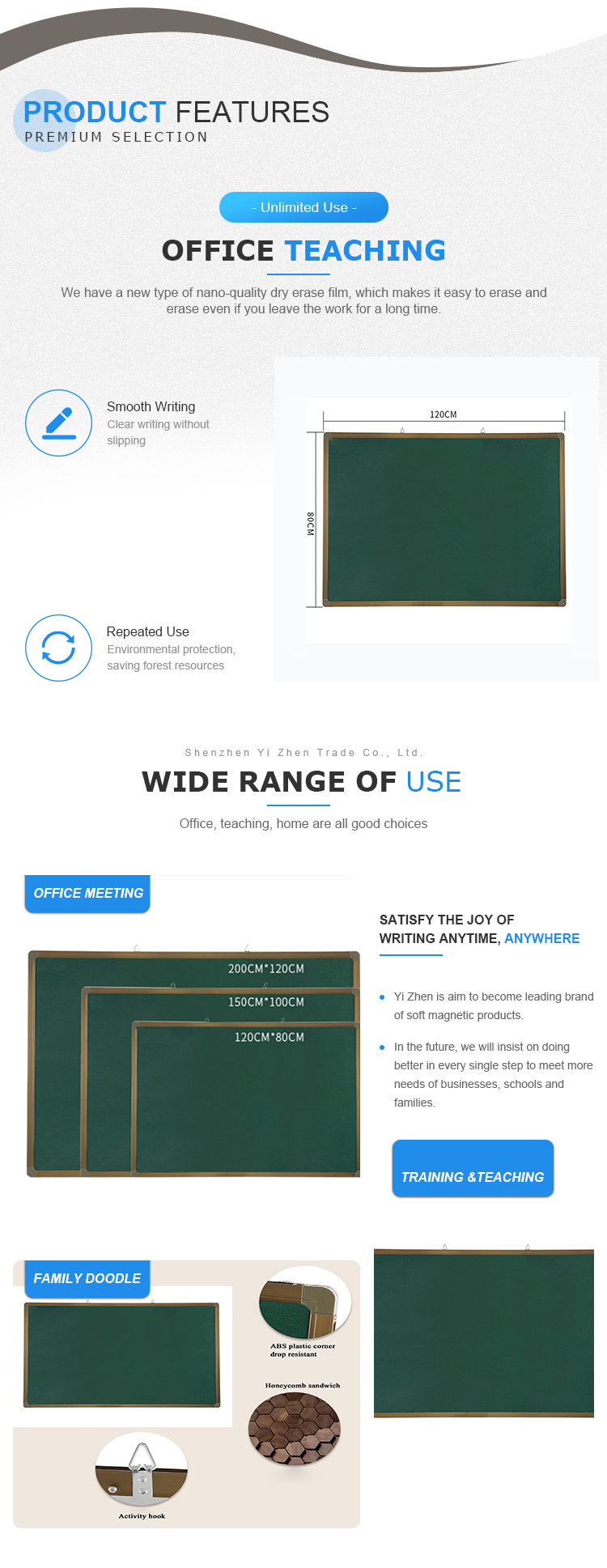 School Green Board Classroom Decoration Green Chalk Board ...