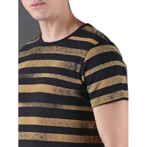 Cotton Yellow And Black Custom Printing Logo Men T Shirt Casual High Quality Polo Shirt Wholesale