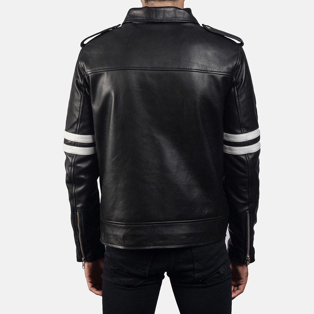 Best Selling Low Price 100% Leather Jacket For Men Custom Made With Label Of Buyer In Low Price High Quality