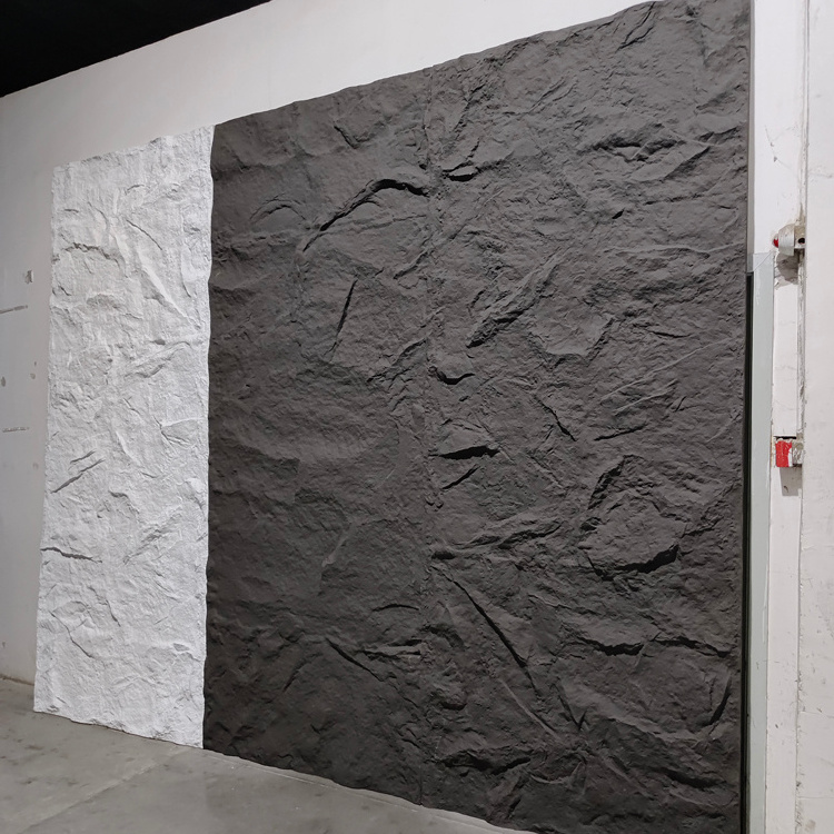 Light weight and cheap polyurethane faux stone wall panels PU 3d rock stone waterproof wall paneling for walls