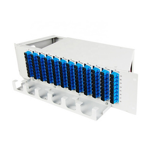 Good Price Fiber Optic Patch Panel 19 inch Rack Mount ODF Cabinet Fiber Optic Enclosure 24 48 96 Port ODF