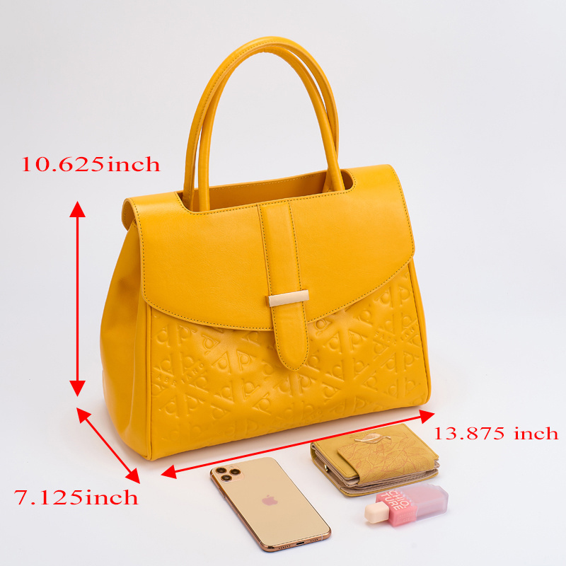 Trending famous brand women ladies handbags custom top handle bag design big genuine leather tote bags 2024 new arrivals women