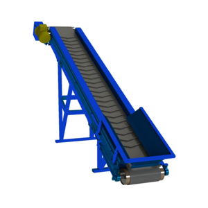 Cheap Portable Inclined Industry Belt Conveyor Machine For Sale With Hopper