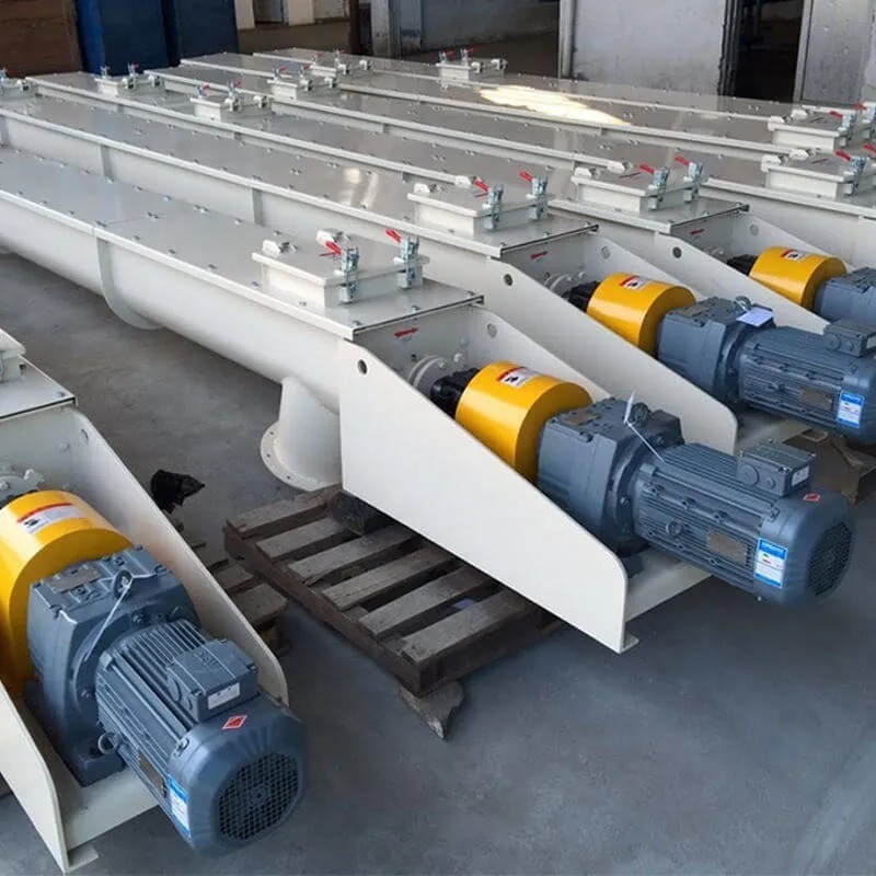 FBD Shaft/Shaftless Chip Conveyor U- shaped Auger Screw Conveyor Material Handling Equipment