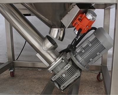 FBD Stainless Steel Conveying Mixing System Incline Tube Auger Screw Conveyor Feeder Hopper with Powder Mixer Machine