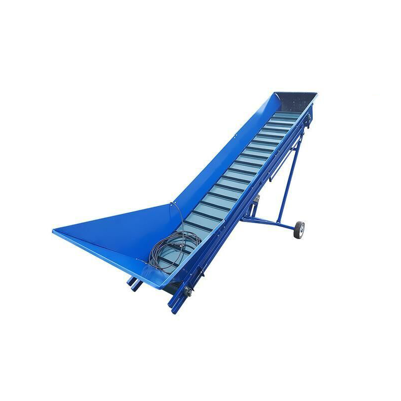 Cheap Portable Inclined Industry Belt Conveyor Machine For Sale With Hopper