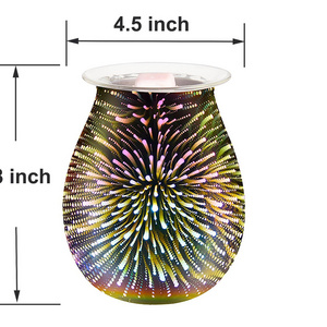 Aroma Electric Wax Melt Burner 3d Lamp Night Light Wax Warmer Aroma Lamp Essential Oil Burner