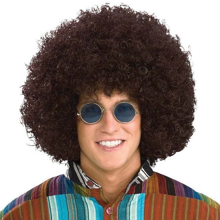 Synthetic party halloween Funky Afro Wig